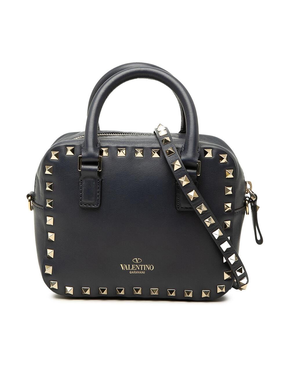 Valentino Leather Rockstud Top Handle #363580V68B